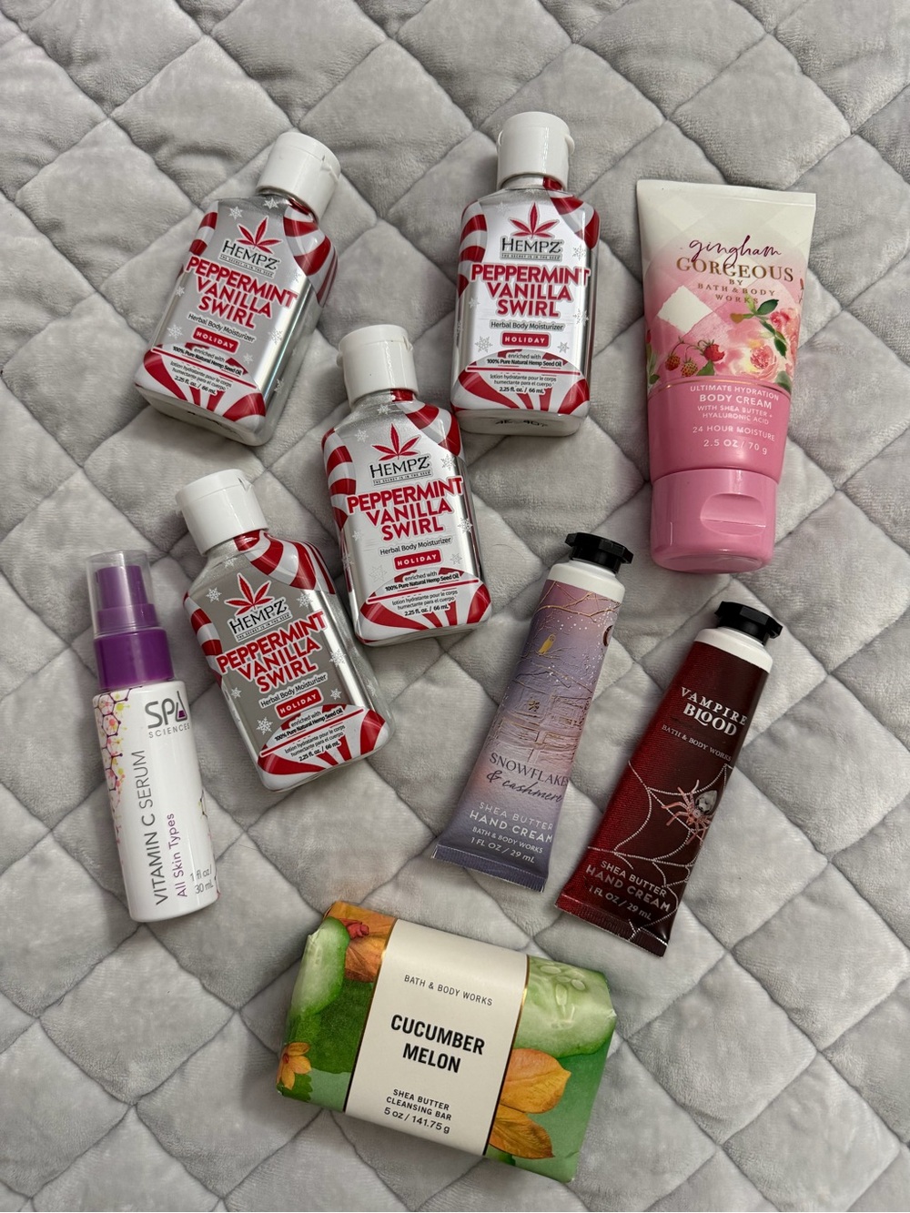 Hempz, bath and body works bundle lot lotions